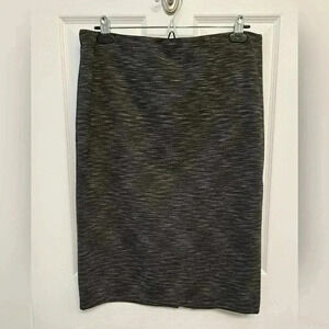❤️ George Charcoal Grey  Heathered Knit Skirt Women's Size Large